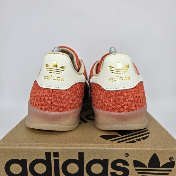 New adidas Gazelle Indoor Glow Amber Off White JS0713 Men's Shoes Size 8.5 - Picture 4 of 8